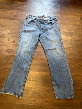 Ag Adriano Goldschmied Men’s Faded Blue Straight Jeans